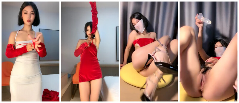 烈焰红唇短发御姐!新人近期下海收费房!性感红色短裙,扭腰摆臀诱惑一番,拿出假吊暴插蝴蝶B