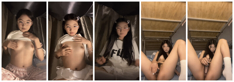 正宗校花学妹【十四诗】宿舍今天空无一人,躲在下铺蚊帐里,掏出玩具插屄,极品反差眼镜妹,乖乖女也疯狂!