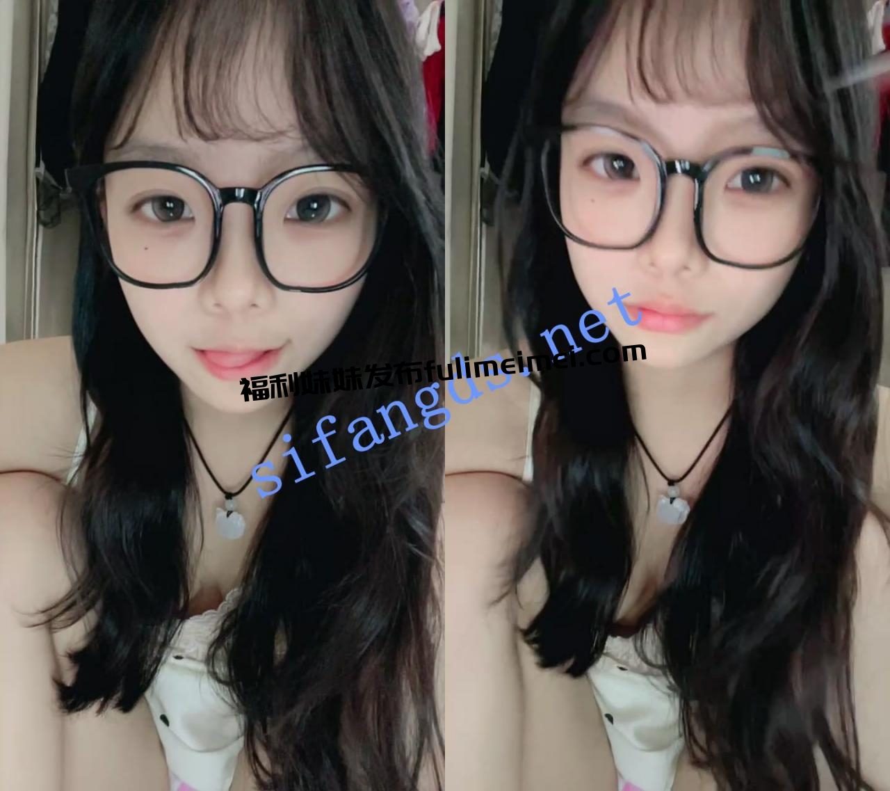 ██【清纯少女兔兔】好可爱，戴着眼镜的小妹，直播露出